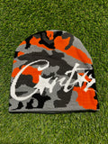 Corteiz beanie "Orange Camo"